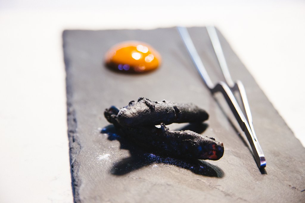 Charred Peppers with soya miso mousse