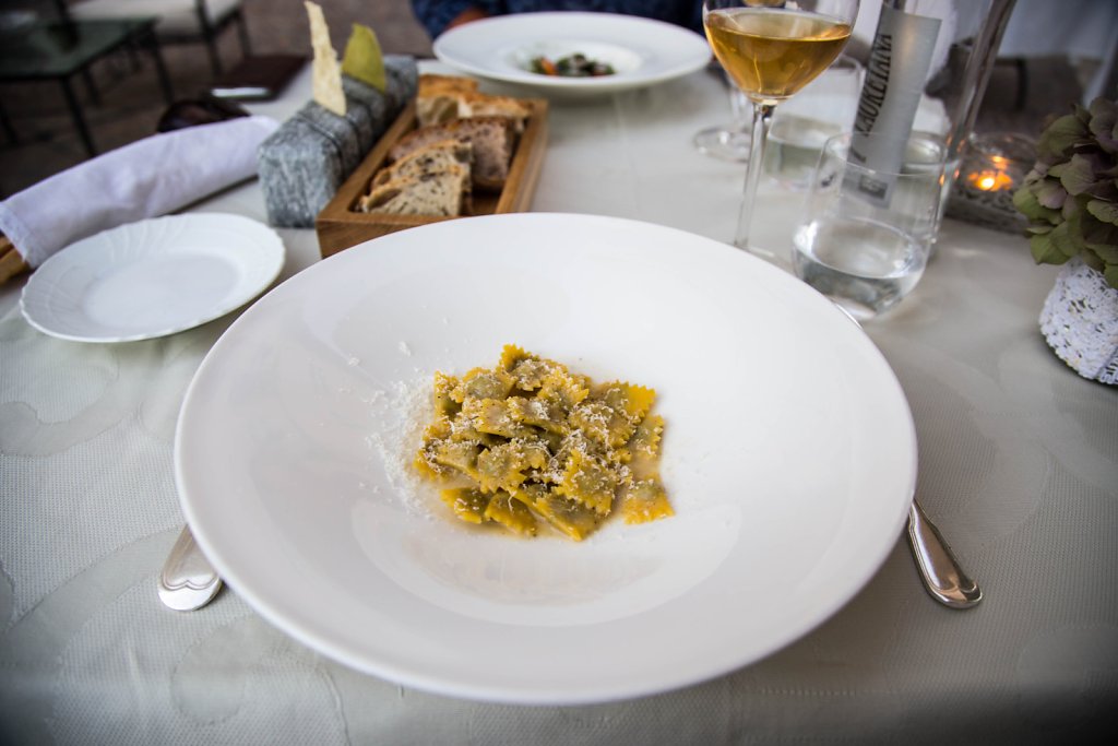 Traditional agnolotti with Isigny butter